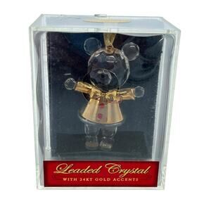 Bear Leaded Crystal Ornament